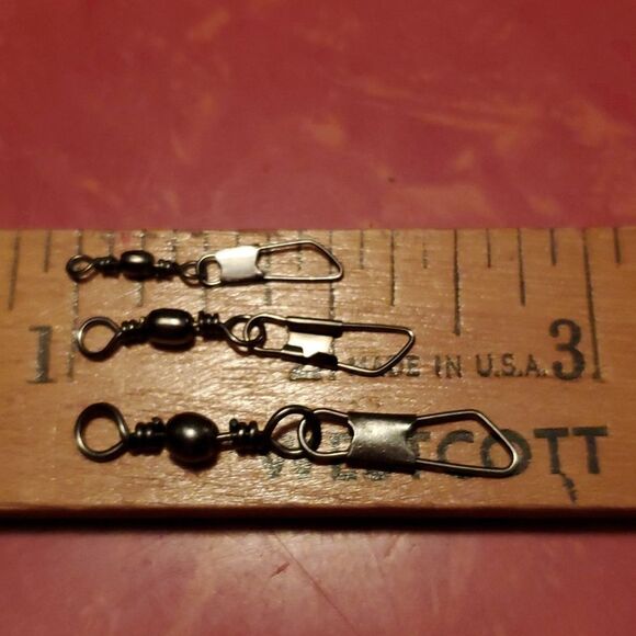 Fishing Snap Swivels set of 33 - Picture 1 of 5